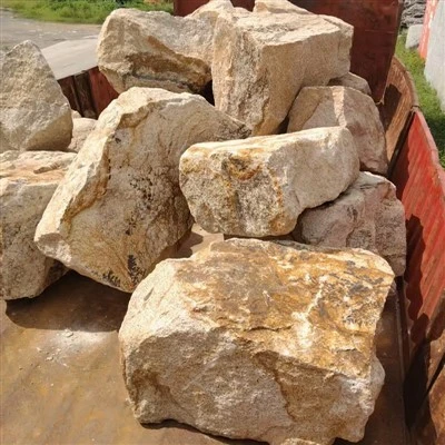 Piedra de óxido amarillo